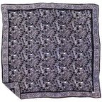 Large 39" Hand Dyed Batik Bandana, 100% Soft Cotton, Wings, Blue Bandanas La Vie Bien Large 39" Hand Dyed Batik Bandana, 100% Soft Cotton, Wings, Blue