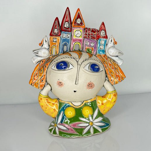 Large Angel Ceramic Sculpture La Vie Bien Large Angel