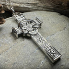 Large Artisan Irish Claddagh Cross Necklace - Made in Ireland Pendant La Vie Bien Large Artisan Irish Claddagh Cross Necklace - Made in Ireland