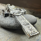 Large Artisan Irish Claddagh Cross Necklace - Made in Ireland Pendant La Vie Bien Large Artisan Irish Claddagh Cross Necklace - Made in Ireland