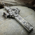Large Artisan Irish Claddagh Cross Necklace - Made in Ireland Pendant La Vie Bien Large Artisan Irish Claddagh Cross Necklace - Made in Ireland