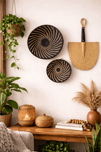 Large Black White Woven African Basket La Vie Bien Large Black White Woven African Basket