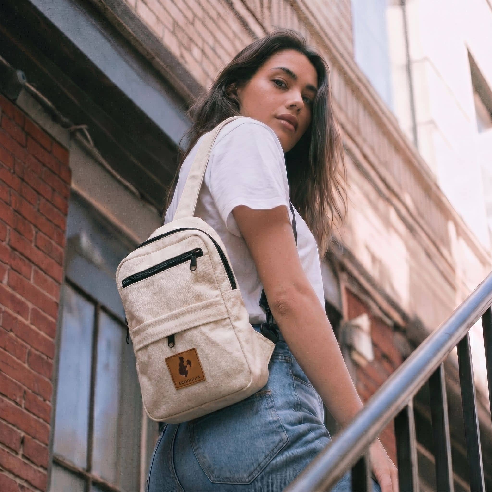 Large Canvas Crossbody Sling Bags | Umoja Sling Bags La Vie Bien Large Canvas Crossbody Sling Bags | Umoja