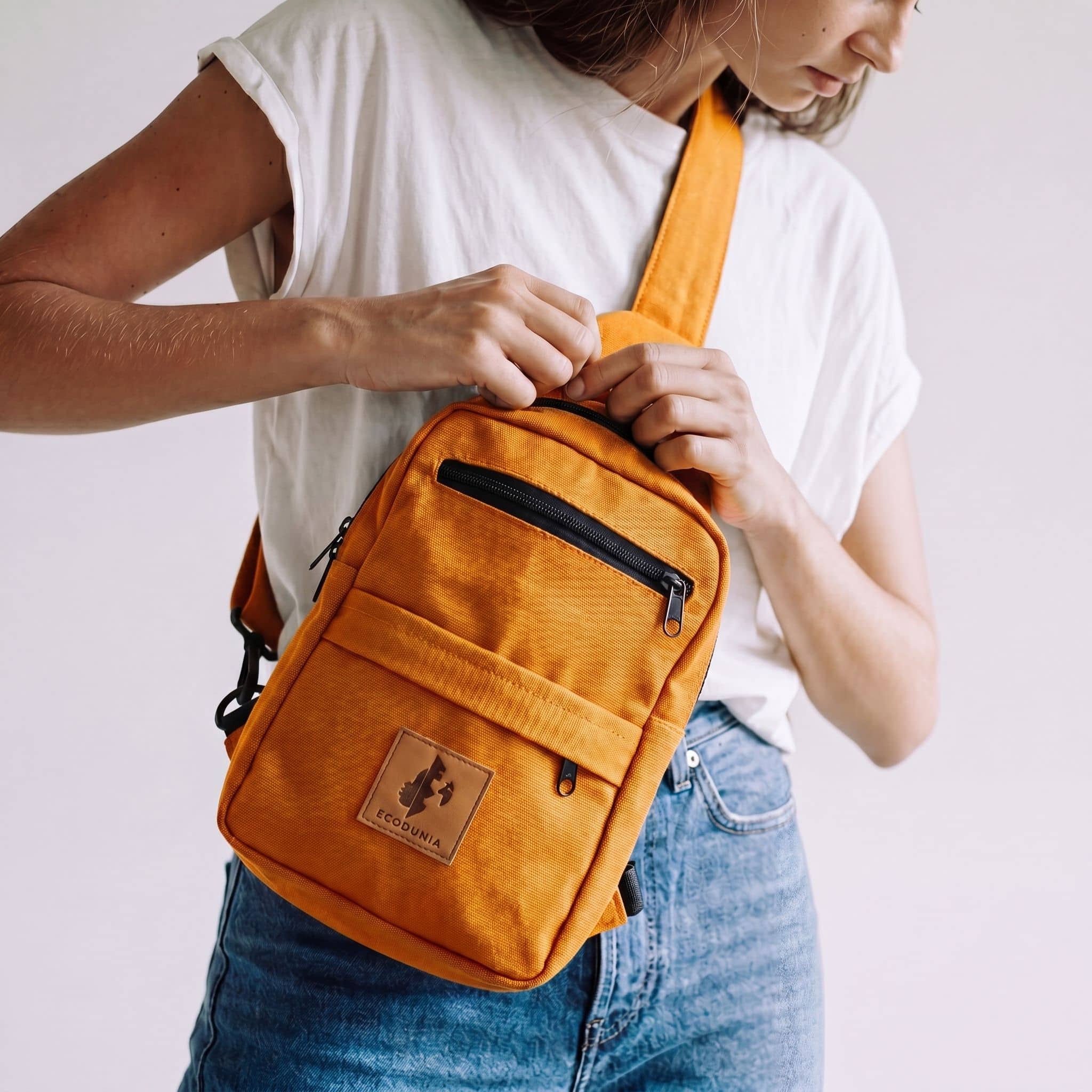 Large Canvas Crossbody Sling Bags | Umoja Sling Bags La Vie Bien Large Canvas Crossbody Sling Bags | Umoja