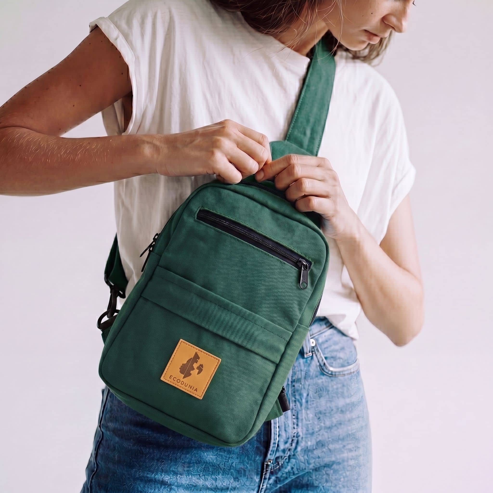 Large Canvas Crossbody Sling Bags | Umoja Sling Bags La Vie Bien Large Canvas Crossbody Sling Bags | Umoja