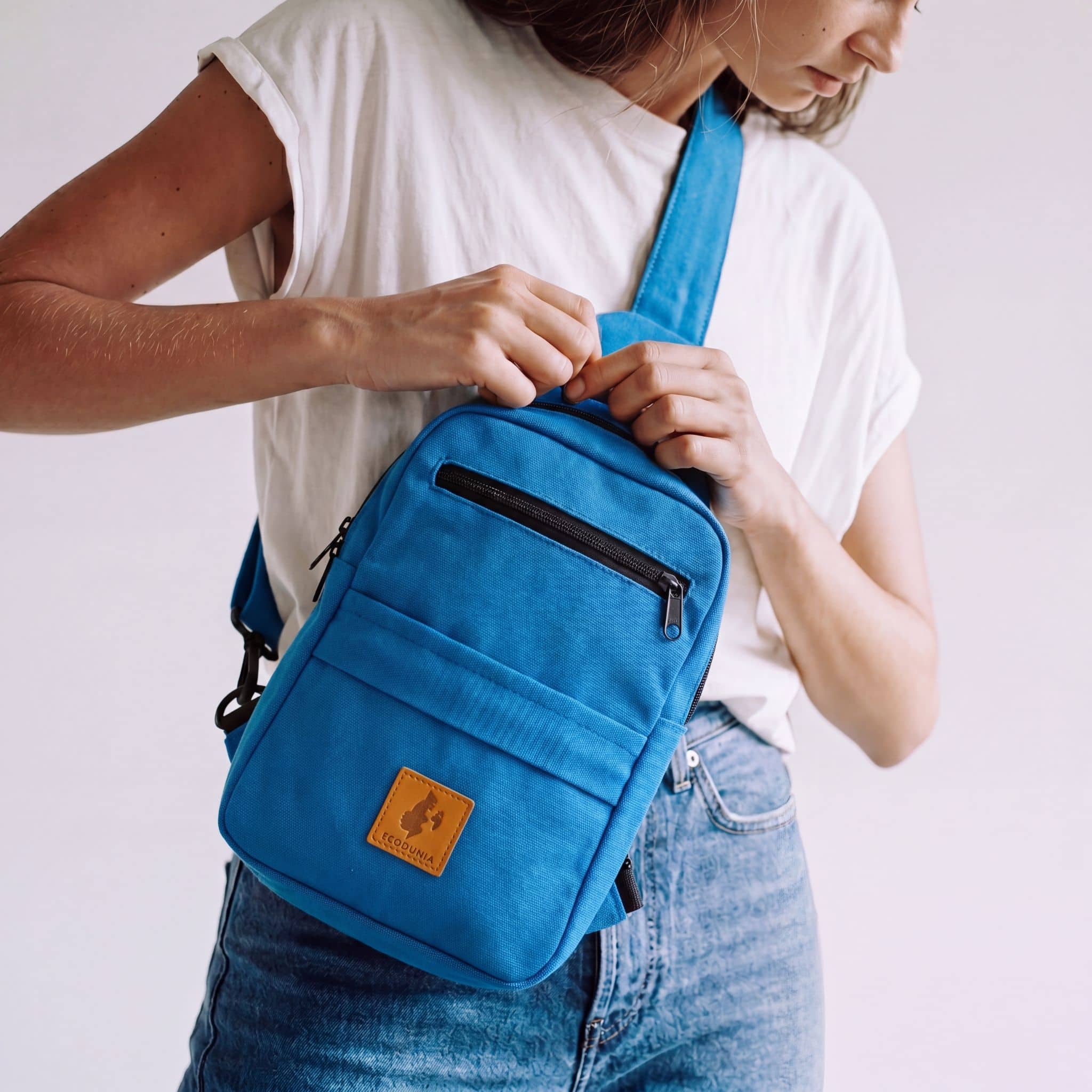 Large Canvas Crossbody Sling Bags | Umoja Sling Bags La Vie Bien Large Canvas Crossbody Sling Bags | Umoja