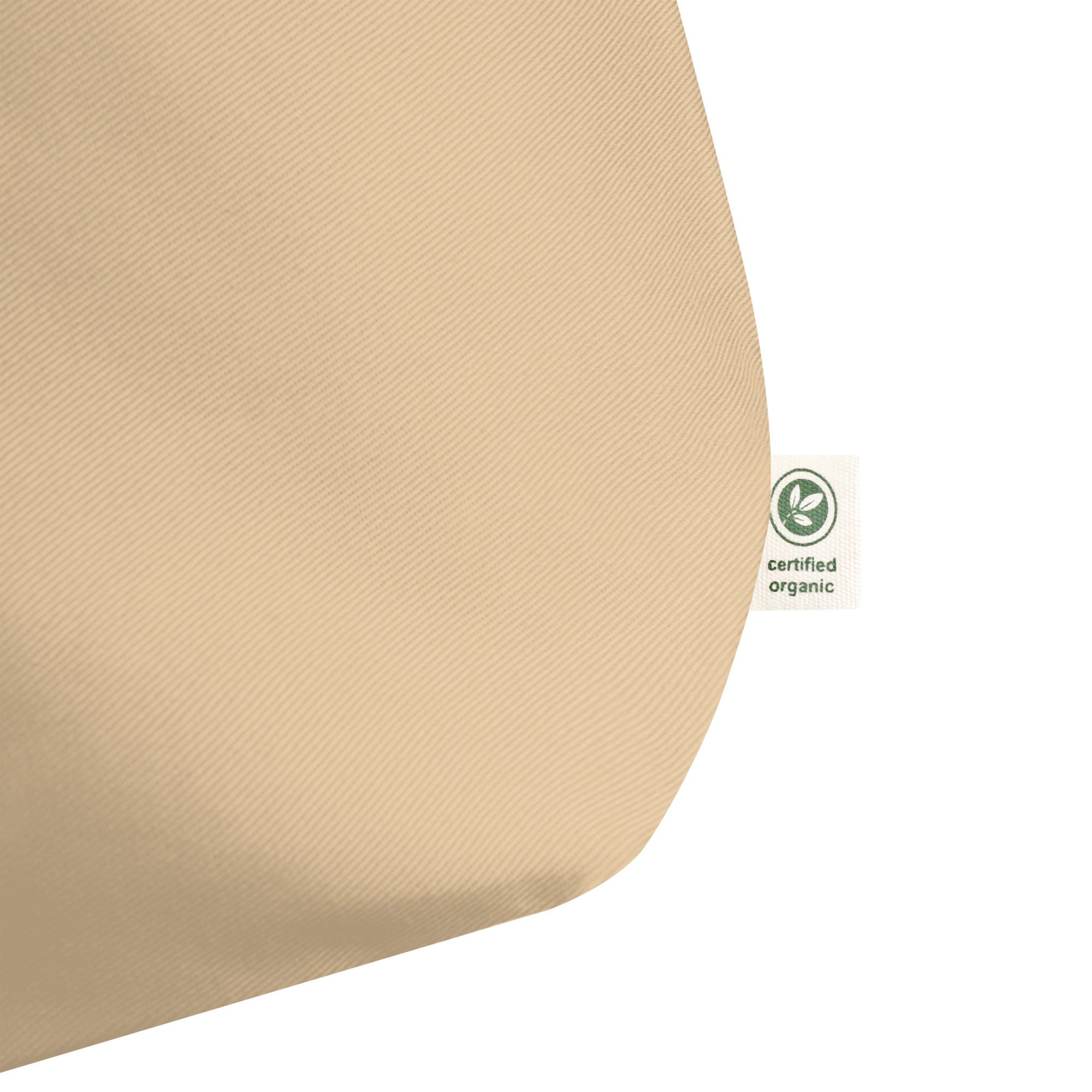 C'est la Vie embroidered Large organic tote bag