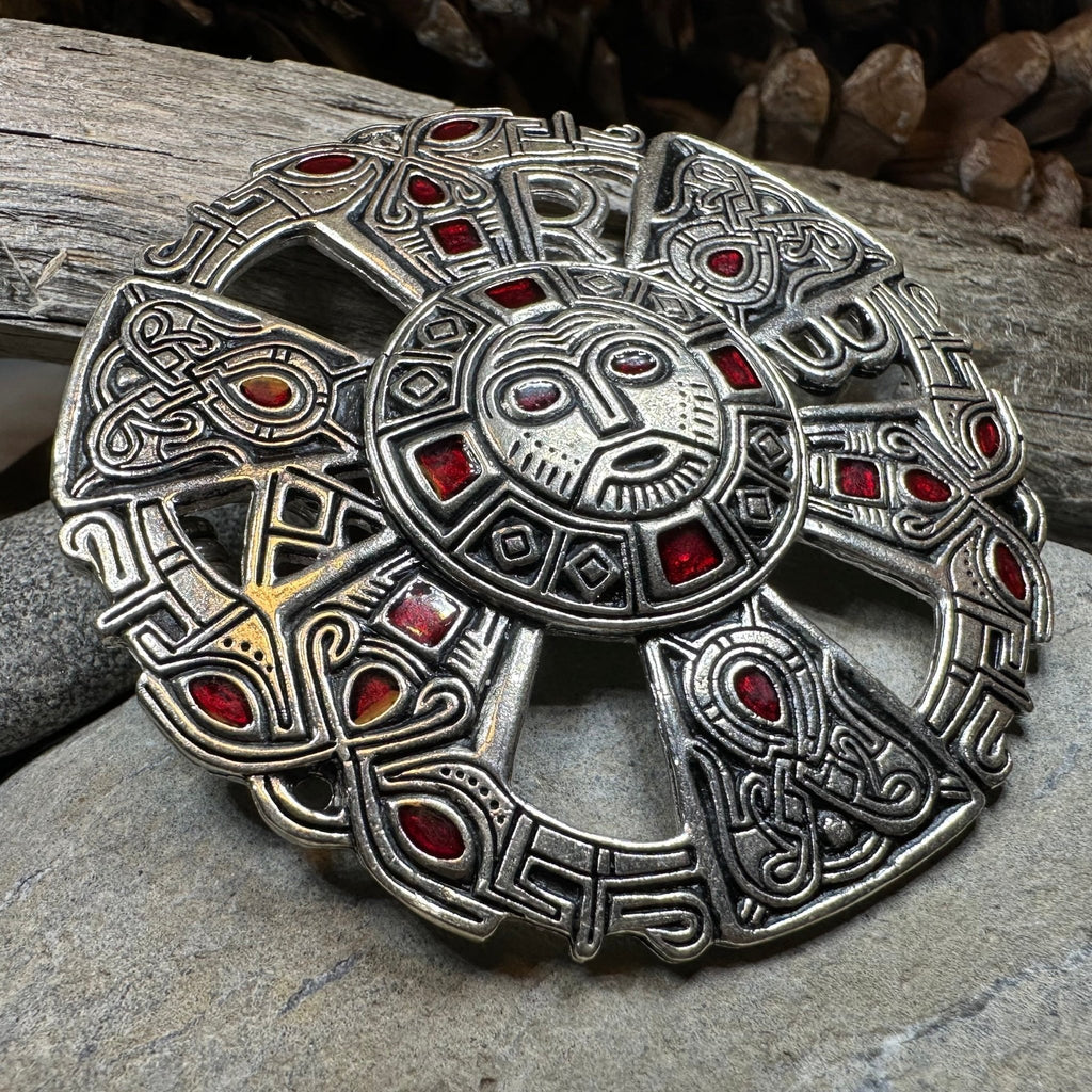 Large Frankish Limons Medieval Brooch - Sterling Silver Historical Reproduction Pin Brooch La Vie Bien Large Frankish Limons Medieval Brooch - Sterling Silver Historical Reproduction Pin