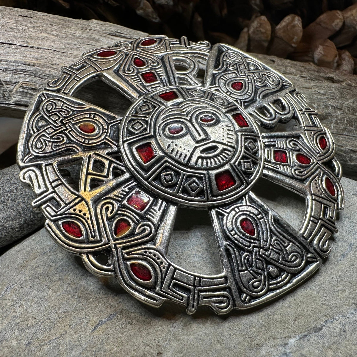 Large Frankish Limons Medieval Brooch - Sterling Silver Historical Reproduction Pin Brooch La Vie Bien Large Frankish Limons Medieval Brooch - Sterling Silver Historical Reproduction Pin
