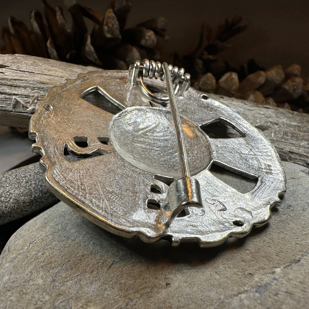 Large Frankish Limons Medieval Brooch - Sterling Silver Historical Reproduction Pin Brooch La Vie Bien Large Frankish Limons Medieval Brooch - Sterling Silver Historical Reproduction Pin