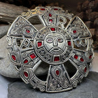 Large Frankish Limons Medieval Brooch - Sterling Silver Historical Reproduction Pin Brooch La Vie Bien Large Frankish Limons Medieval Brooch - Sterling Silver Historical Reproduction Pin