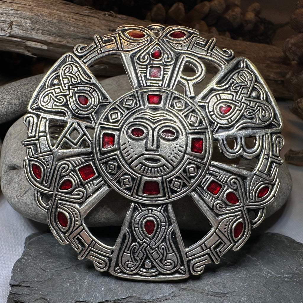 Large Frankish Limons Medieval Brooch - Sterling Silver Historical Reproduction Pin Brooch La Vie Bien Large Frankish Limons Medieval Brooch - Sterling Silver Historical Reproduction Pin