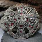 Large Frankish Limons Medieval Brooch - Sterling Silver Historical Reproduction Pin Brooch La Vie Bien Large Frankish Limons Medieval Brooch - Sterling Silver Historical Reproduction Pin