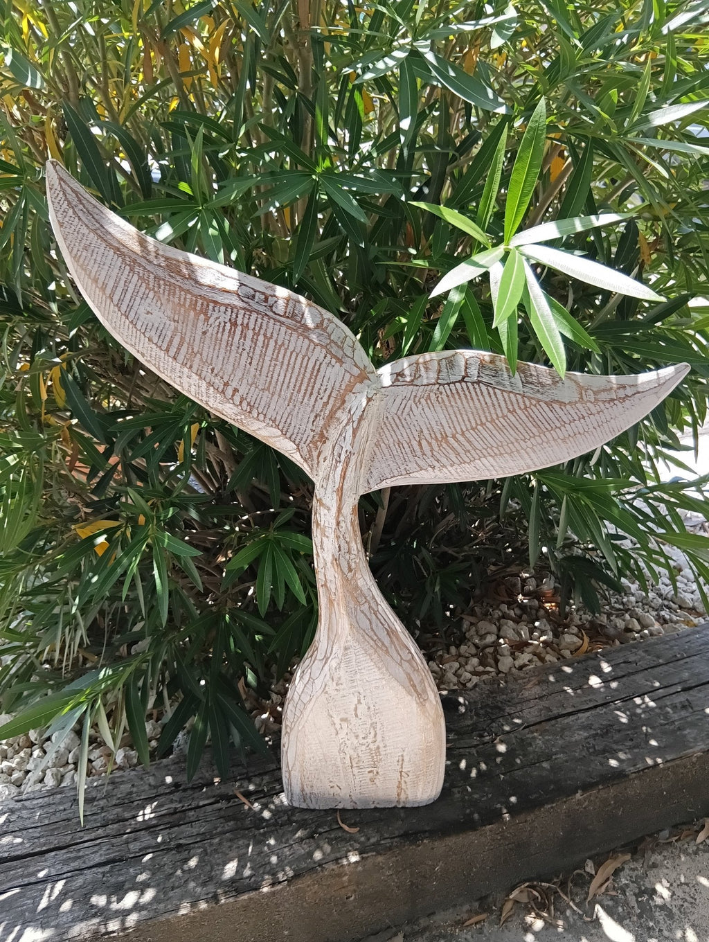 Large Handcrafted Natural Wooden Whale Tail La Vie Bien Large Handcrafted Natural Wooden Whale Tail