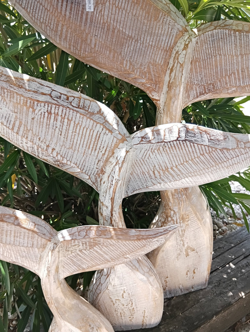 Large Handcrafted Natural Wooden Whale Tail La Vie Bien Large Handcrafted Natural Wooden Whale Tail