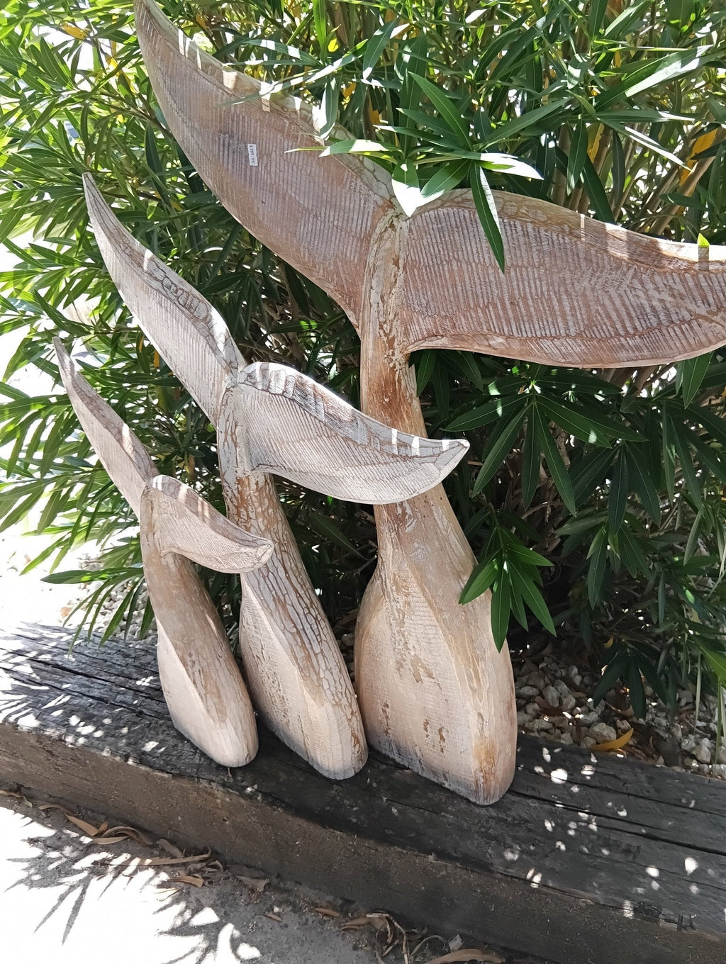Large Handcrafted Natural Wooden Whale Tail La Vie Bien Large Handcrafted Natural Wooden Whale Tail