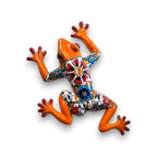 Large Handmade Frog Wall Art | Hand-Painted Talavera Mexican Decor Talavera Wall Art La Vie Bien Large Handmade Frog Wall Art | Hand-Painted Talavera Mexican Decor