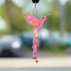 Large Hummingbird Seed Bead Handmade Ornament - Guatemala Decor La Vie Bien Large Hummingbird Seed Bead Handmade Ornament - Guatemala