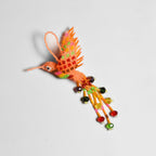 Large Hummingbird Seed Bead Handmade Ornament - Guatemala Decor La Vie Bien Large Hummingbird Seed Bead Handmade Ornament - Guatemala