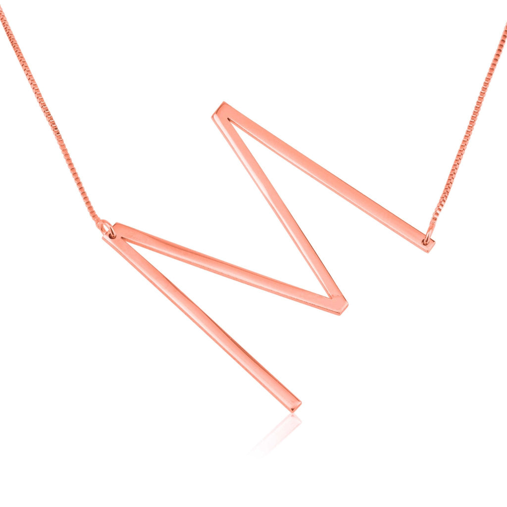 Large Initial Necklace