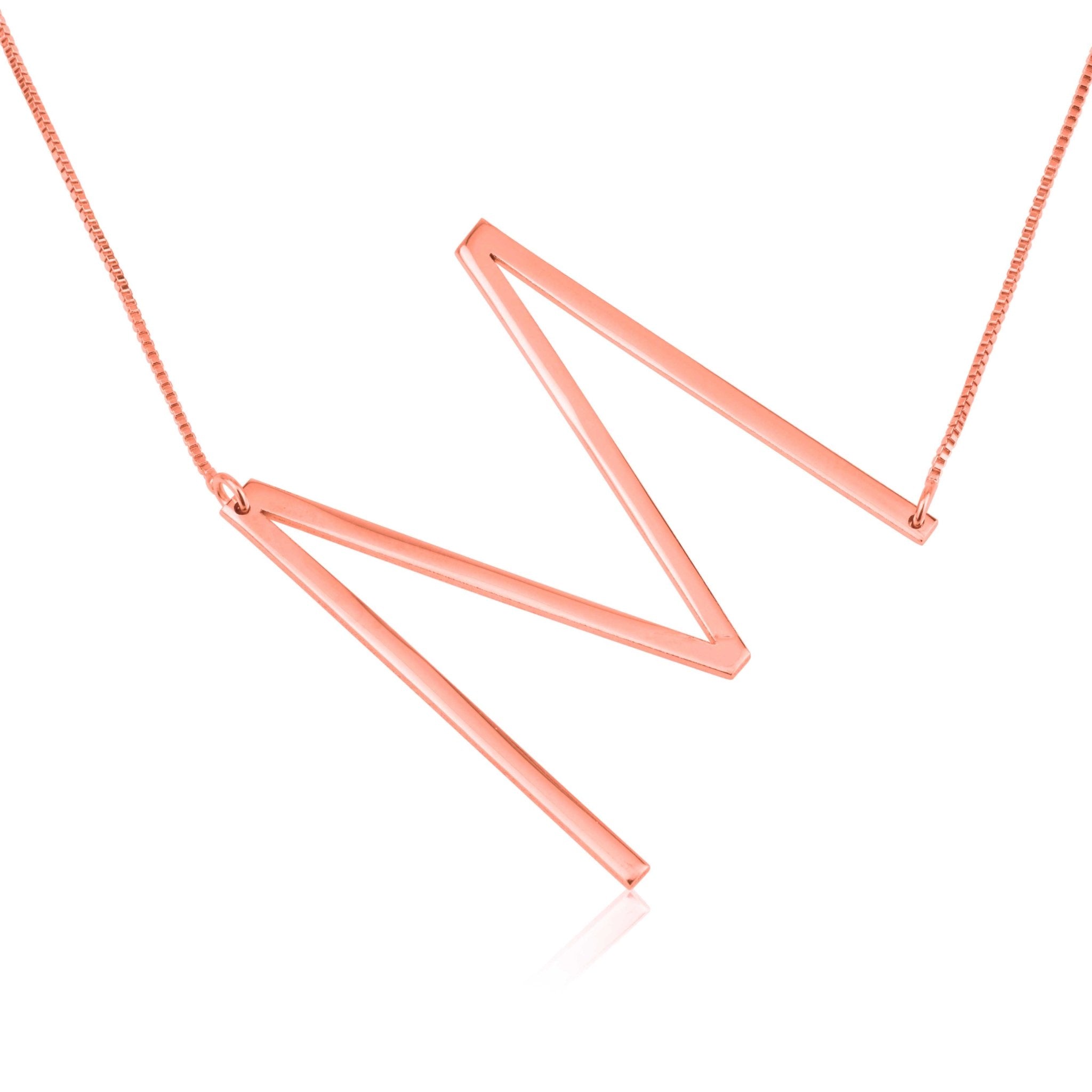 Large Initial Necklace
