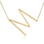 Large Initial Necklace La Vie Bien Large Initial Necklace