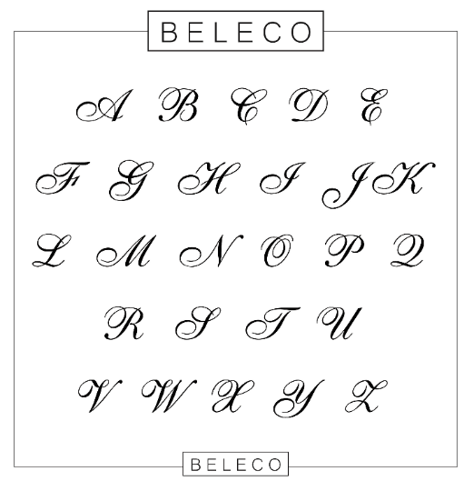 Large Initial Necklace In Cursive Font La Vie Bien Large Initial Necklace In Cursive Font