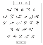 Large Initial Necklace In Cursive Font La Vie Bien Large Initial Necklace In Cursive Font