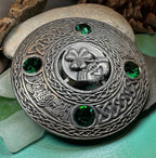 Large Irish Pride Claddagh Plaid Pin Brooch La Vie Bien Large Irish Pride Claddagh Plaid Pin