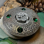 Large Irish Pride Claddagh Plaid Pin Brooch La Vie Bien Large Irish Pride Claddagh Plaid Pin
