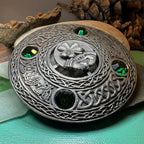 Large Irish Pride Claddagh Plaid Pin Brooch La Vie Bien Large Irish Pride Claddagh Plaid Pin