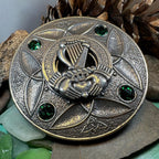 Large Irish Trinity Claddagh Plaid Pin Brooch La Vie Bien Large Irish Trinity Claddagh Plaid Pin