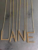 Large Letter / Initial Necklace in Gold by Lemons and Limes Boutique