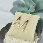 Large Letter / Initial Necklace in Gold by Lemons and Limes Boutique