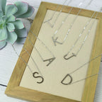 Large Letter / Initial Necklace In Silver by Lemons and Limes Boutique