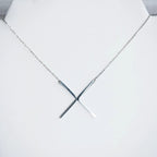 Large Letter / Initial Necklace In Silver by Lemons and Limes Boutique