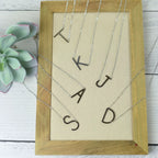 Large Letter / Initial Necklace In Silver by Lemons and Limes Boutique