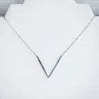Large Letter / Initial Necklace In Silver by Lemons and Limes Boutique