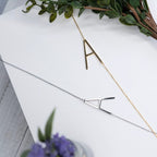 Large Letter / Initial Necklace In Silver by Lemons and Limes Boutique