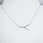 Large Letter / Initial Necklace In Silver by Lemons and Limes Boutique