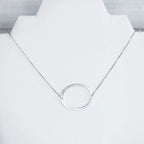 Large Letter / Initial Necklace In Silver by Lemons and Limes Boutique