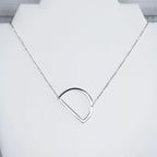 Large Letter / Initial Necklace In Silver by Lemons and Limes Boutique