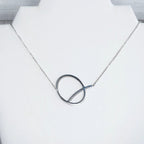 Large Letter / Initial Necklace In Silver by Lemons and Limes Boutique