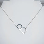 Large Letter / Initial Necklace In Silver by Lemons and Limes Boutique
