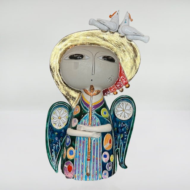 Large plus Angel Ceramic Sculpture La Vie Bien Large plus Angel
