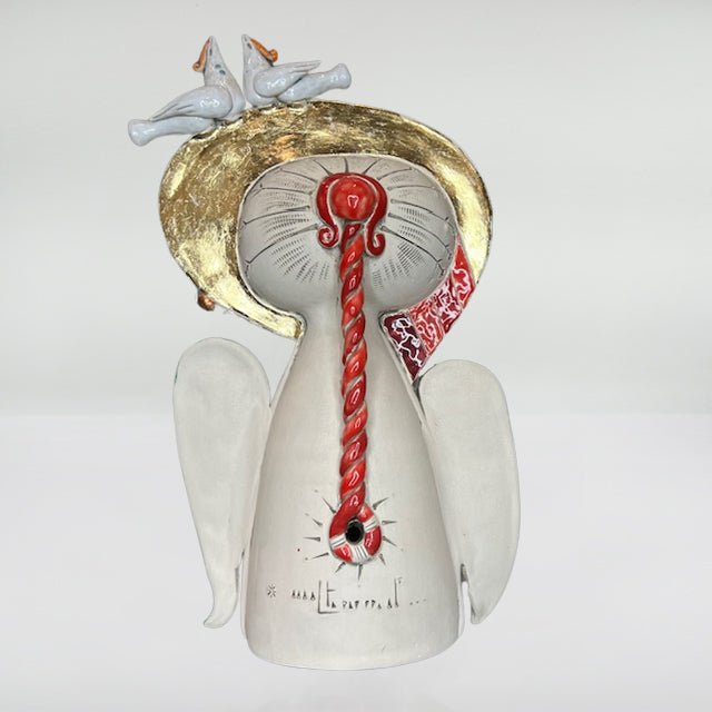 Large plus Angel Ceramic Sculpture La Vie Bien Large plus Angel