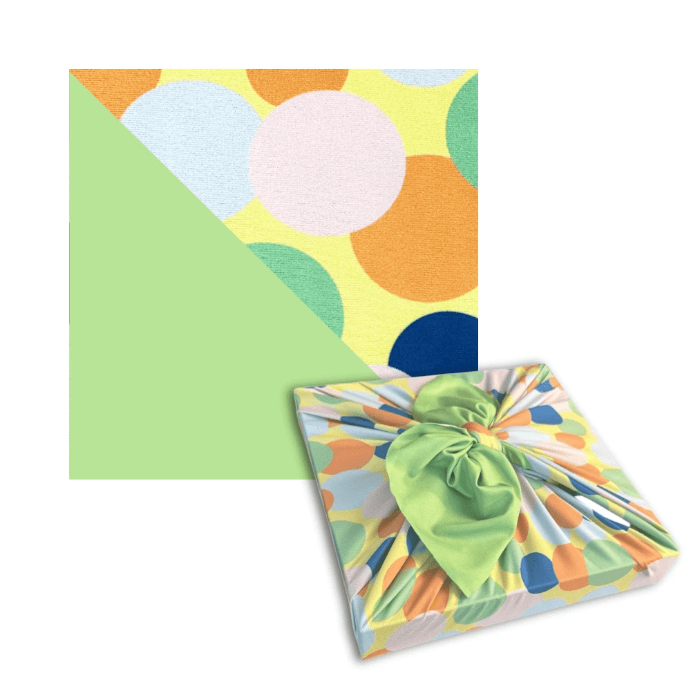 Large Reusable Cloth Furoshiki Gift Wrap | Polka Dots by Shiki Wrap