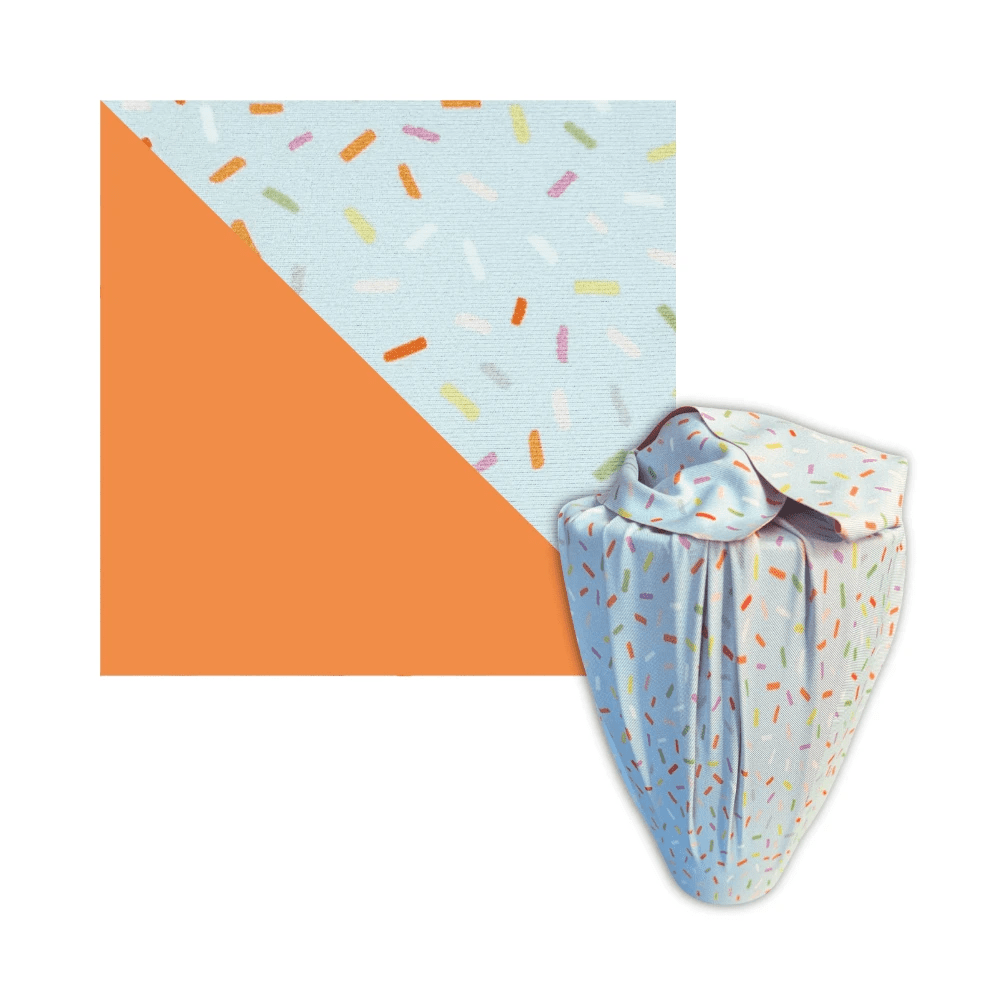 Large Reusable Cloth Furoshiki Gift Wrap | Spring Confetti by Shiki Wrap