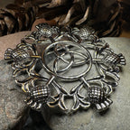 Large Scottish Thistle & Trinity Knot Brooch Brooch La Vie Bien Large Scottish Thistle & Trinity Knot Brooch