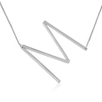 Large Sideways Initial Letter Necklace La Vie Bien Large Sideways Initial Letter Necklace